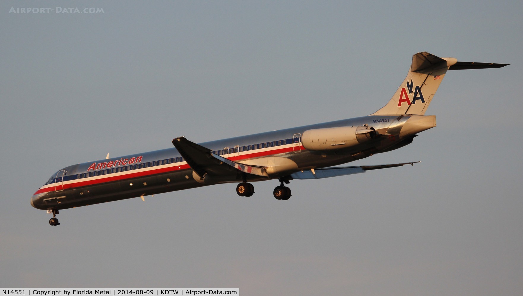 N14551, 1991 McDonnell Douglas MD-82 (DC-9-82) C/N 53033, DTW spotting 2014