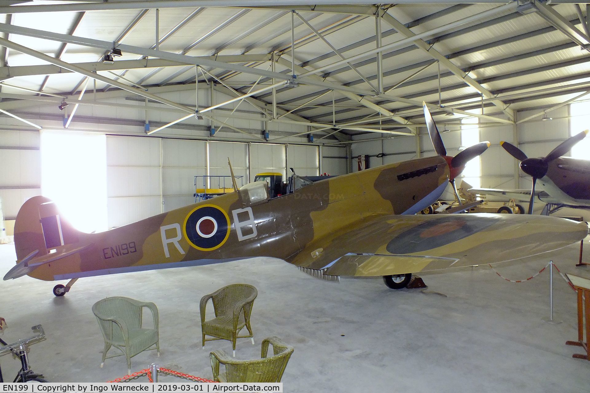EN199, 1942 Supermarine 361 Spitfire F.IXe C/N 3677, Supermarine Spitfire F IXe at the Malta Aviation Museum, Ta' Qali