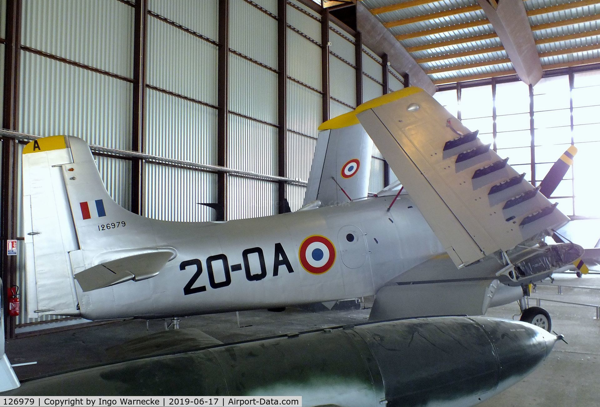 126979, Douglas AD-4N Skyraider C/N 7779, Douglas AD-4N (A-1D) Skyraider at the Musee de l'Air, Paris/Le Bourget
