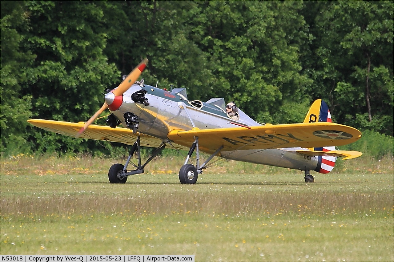 N53018, 1941 Ryan Aeronautical ST3KR C/N 1164, Ryan Aeronautical ST3KR, Taxiing, La Ferté-Alais Airfield (LFFQ) Air show 2015