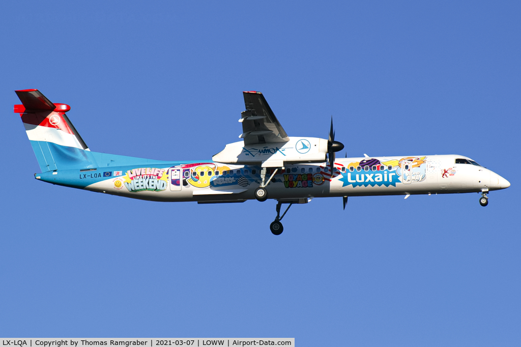 LX-LQA, 2014 De Havilland Canada DHC-8-402 Dash 8 C/N 4468, Luxair De Havilland Canada Dash 8-400
