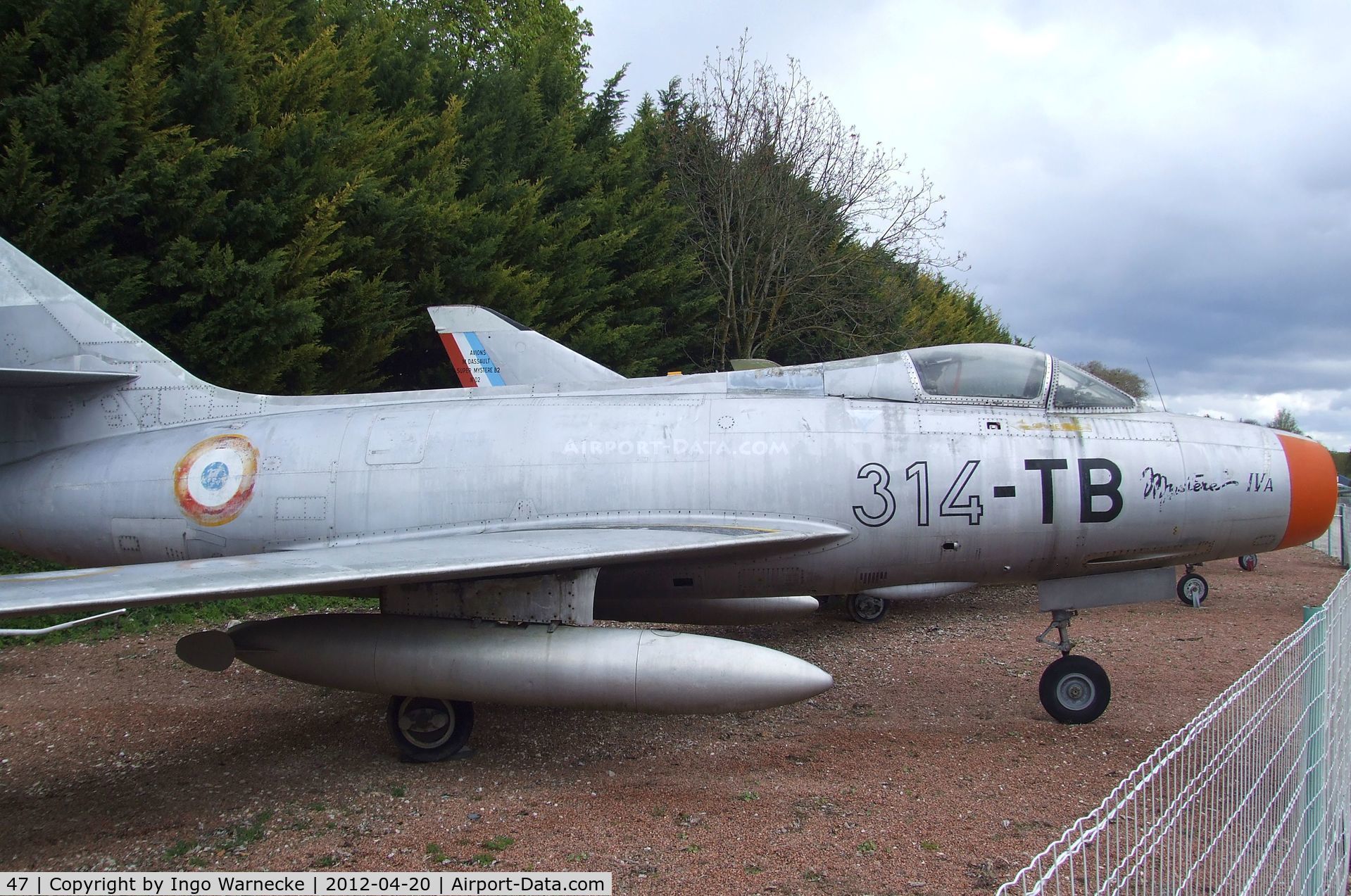 47, Dassault Mystere IVA C/N 47, Dassault Mystere IV A at the Musee de l'Aviation du Chateau, Savigny-les-Beaune