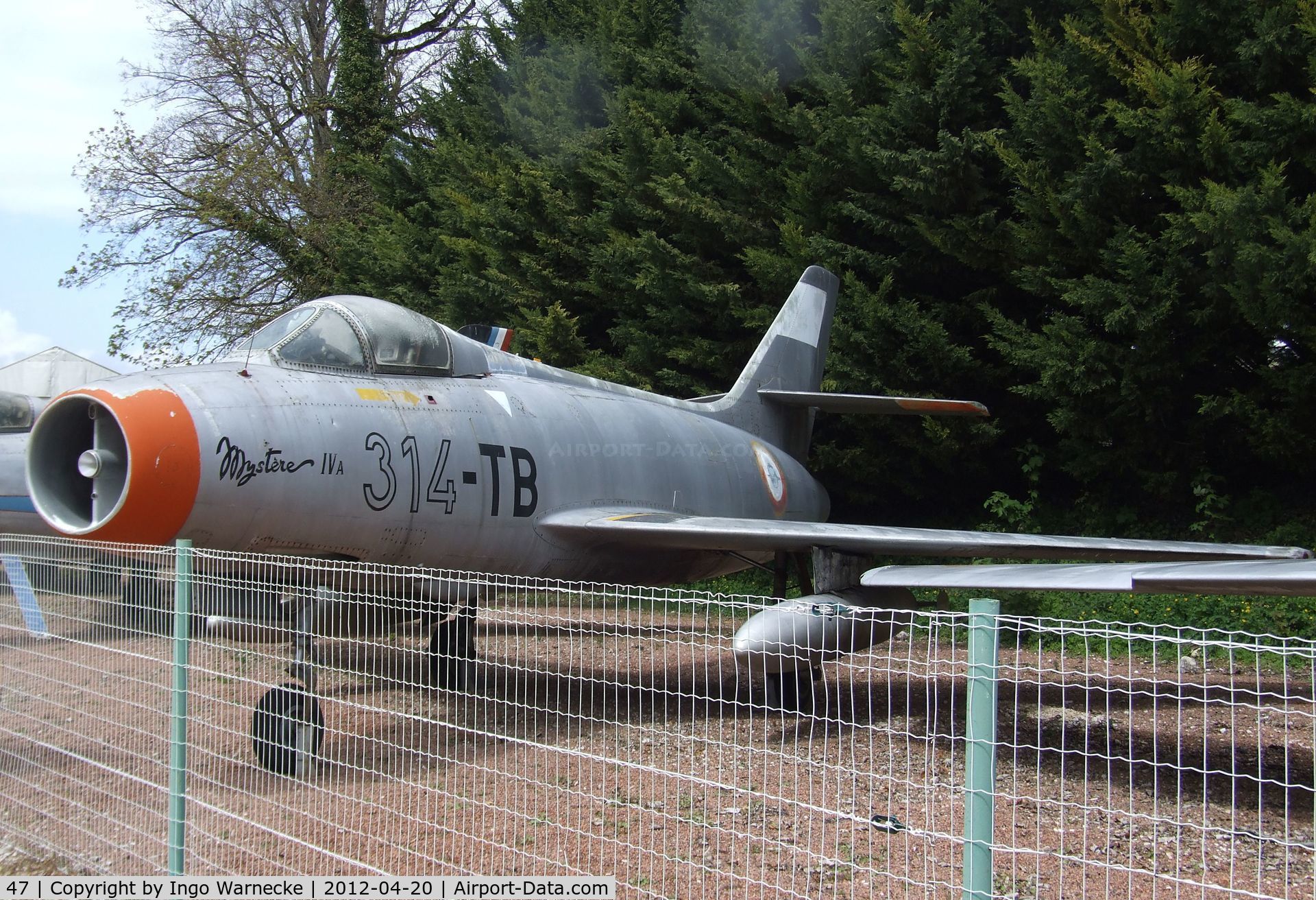 47, Dassault Mystere IVA C/N 47, Dassault Mystere IV A at the Musee de l'Aviation du Chateau, Savigny-les-Beaune