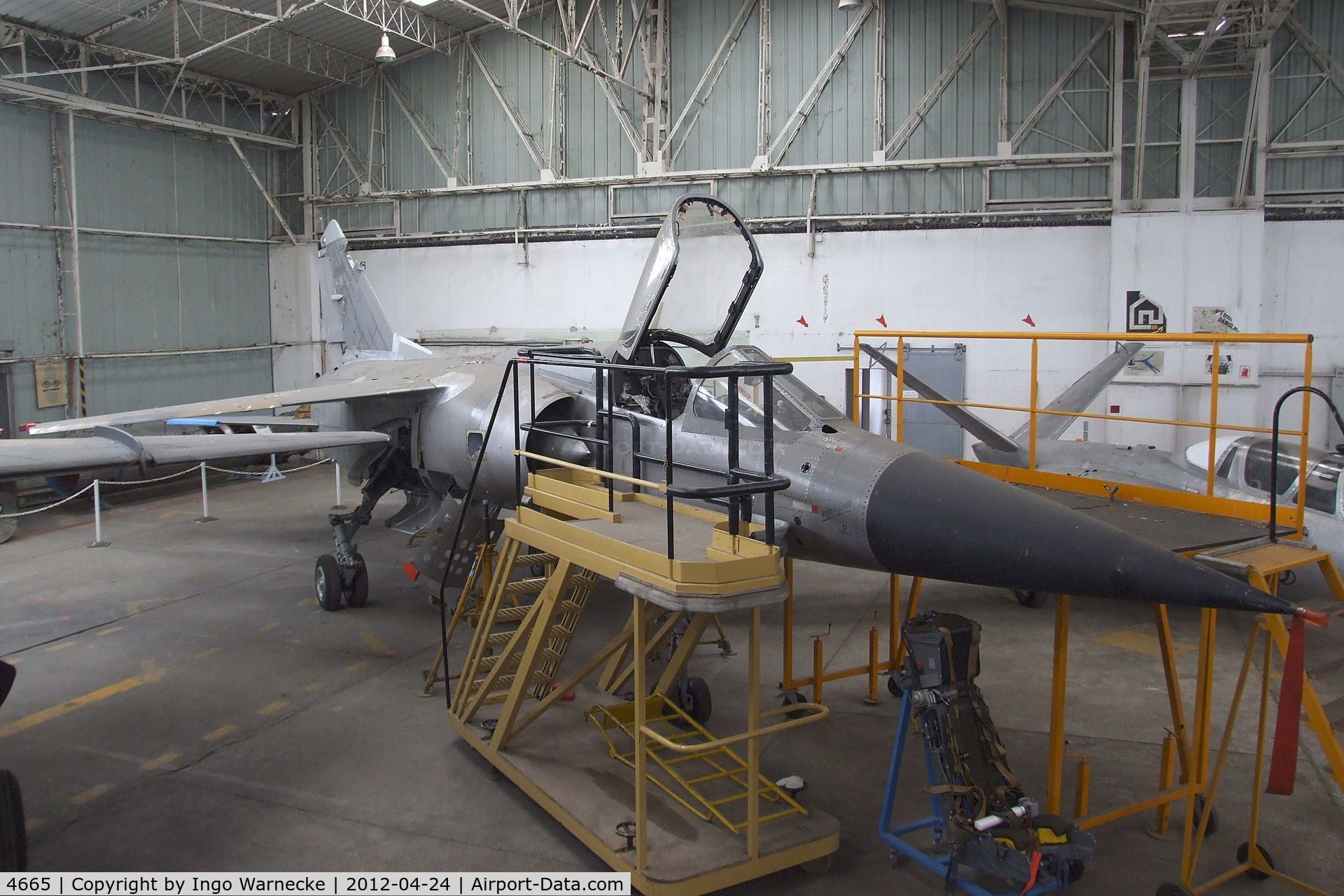 4665, Dassault Mirage F.1EQ6 C/N EQ30, Dassault Mirage F.1EQ being restored at the EALC Musee de l'Aviation Clement Ader, Lyon-Corbas