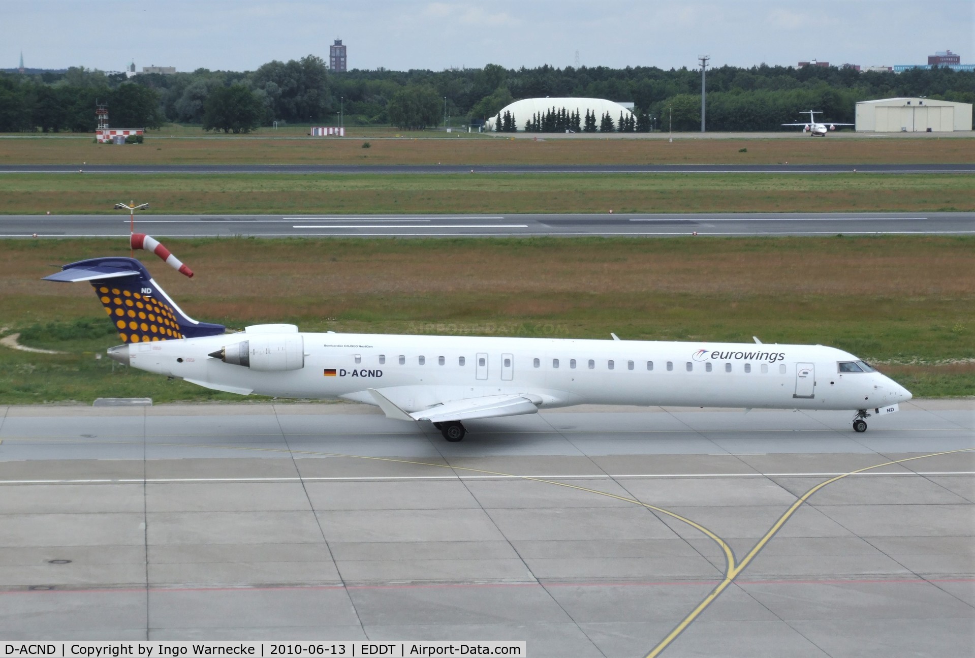 D-ACND, 2009 Bombardier CRJ-701 (CL-600-2C10) Regional Jet C/N 15238, Bombardier CRJ-701 (CL-600-2C10) of Eurowings at Berlin/Tegel airport