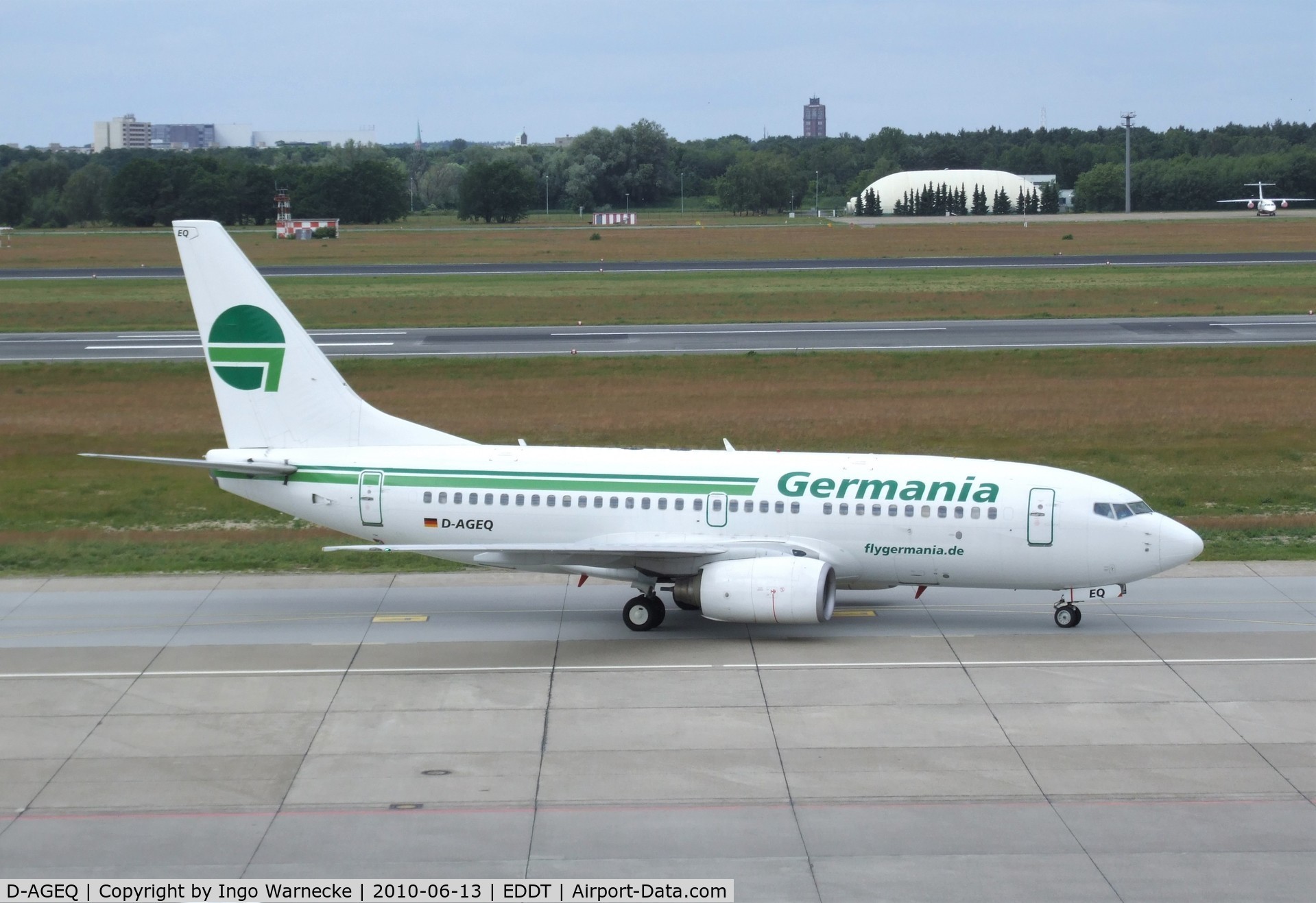 D-AGEQ, 1998 Boeing 737-75B C/N 28103, Boeing 737-75B of Germania at Berlin/Tegel airport