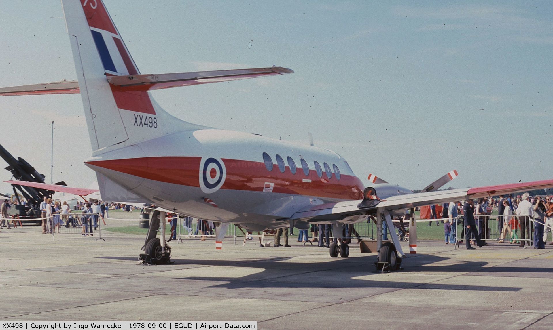 XX498, 1976 Scottish Aviation HP-137 Jetstream T.1 C/N 424, Handley Page (Scottish Aviation) HP.137 Jetstream T1 at 1978 RAF Abingdon air show