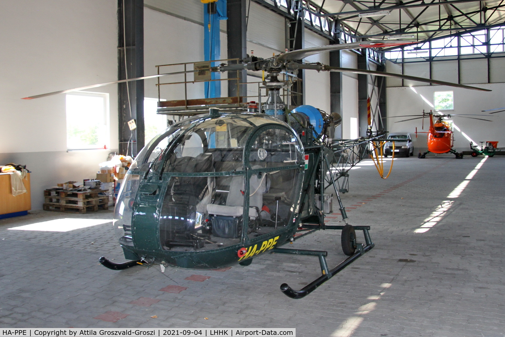 HA-PPE, Sud SA-318C Alouette AST C/N 2046, LHHK Hajmáskér Airport, Hungary