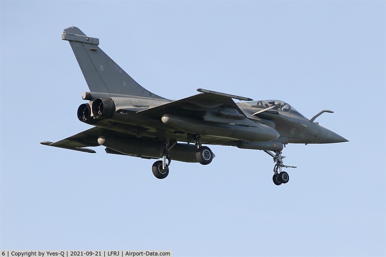 6, Dassault Rafale M C/N 6, Dassault Rafale M, On final rwy 07, Landiviau naval air base (LFRJ)