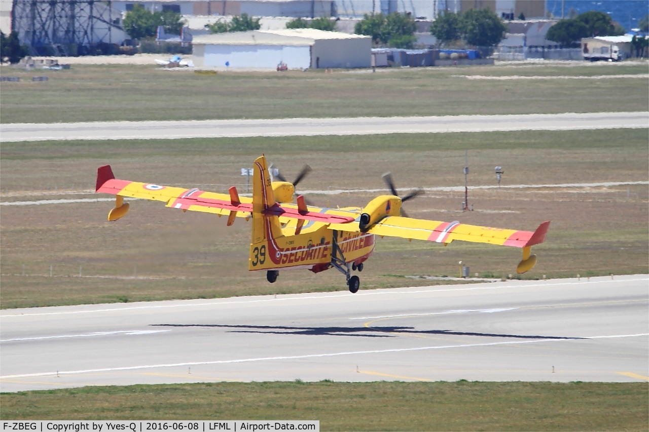 F-ZBEG, Canadair CL-215-6B11 CL-415 C/N 2015, Canadair CL-415, Take off Rwy 31R, Marseille-Provence Airport (LFML-MRS)