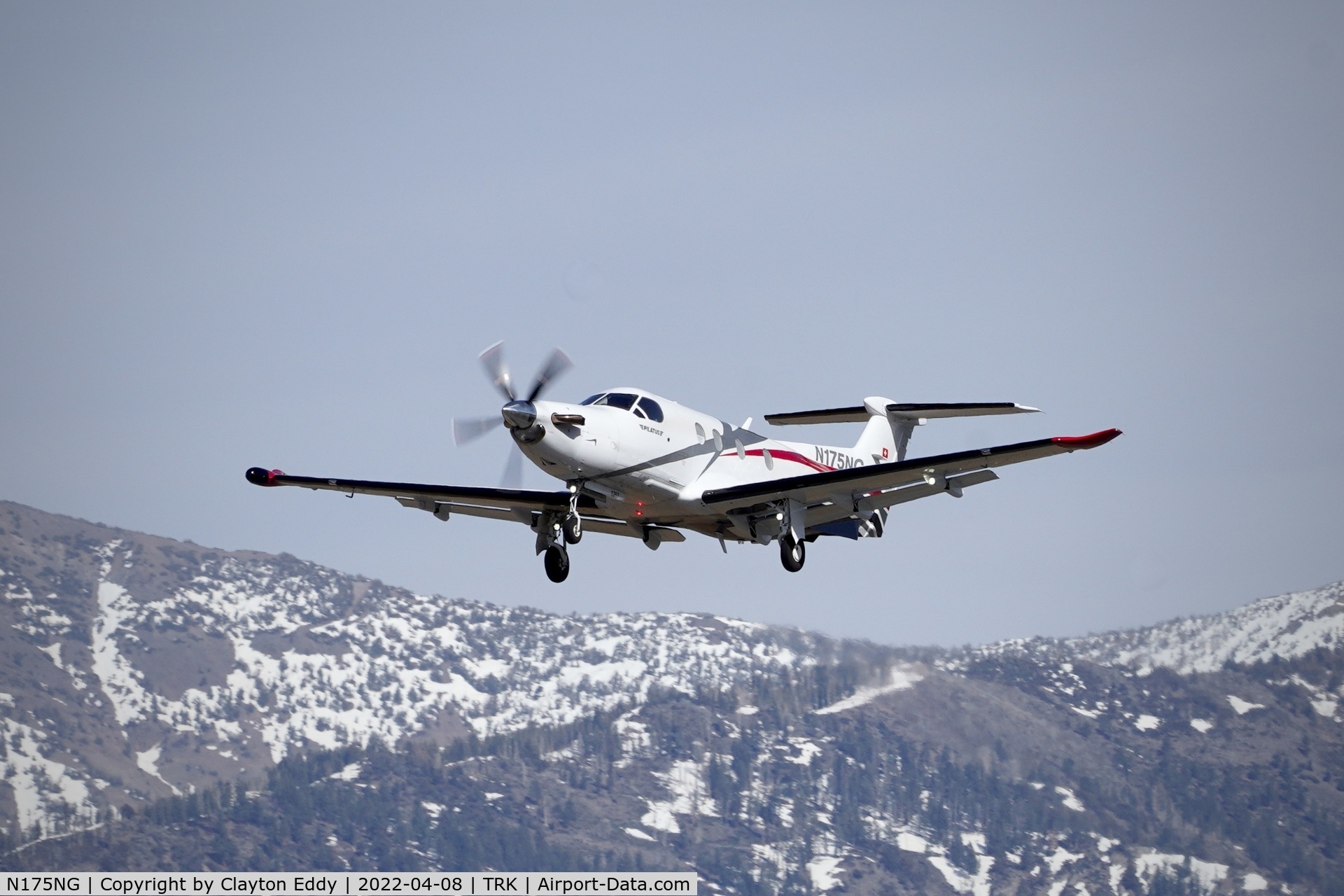 N175NG, 2017 Pilatus PC-12/47E C/N 1757, Truckee Tahoe Airport in California 2022.