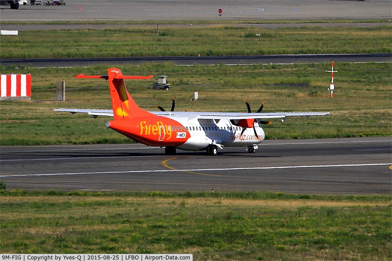 9M-FIG, 2015 ATR 72-600 C/N 1262, ATR 72-600 with provisional registration, Take off run rwy 14R, Toulouse-Blagnac airport (LFBO-TLS)