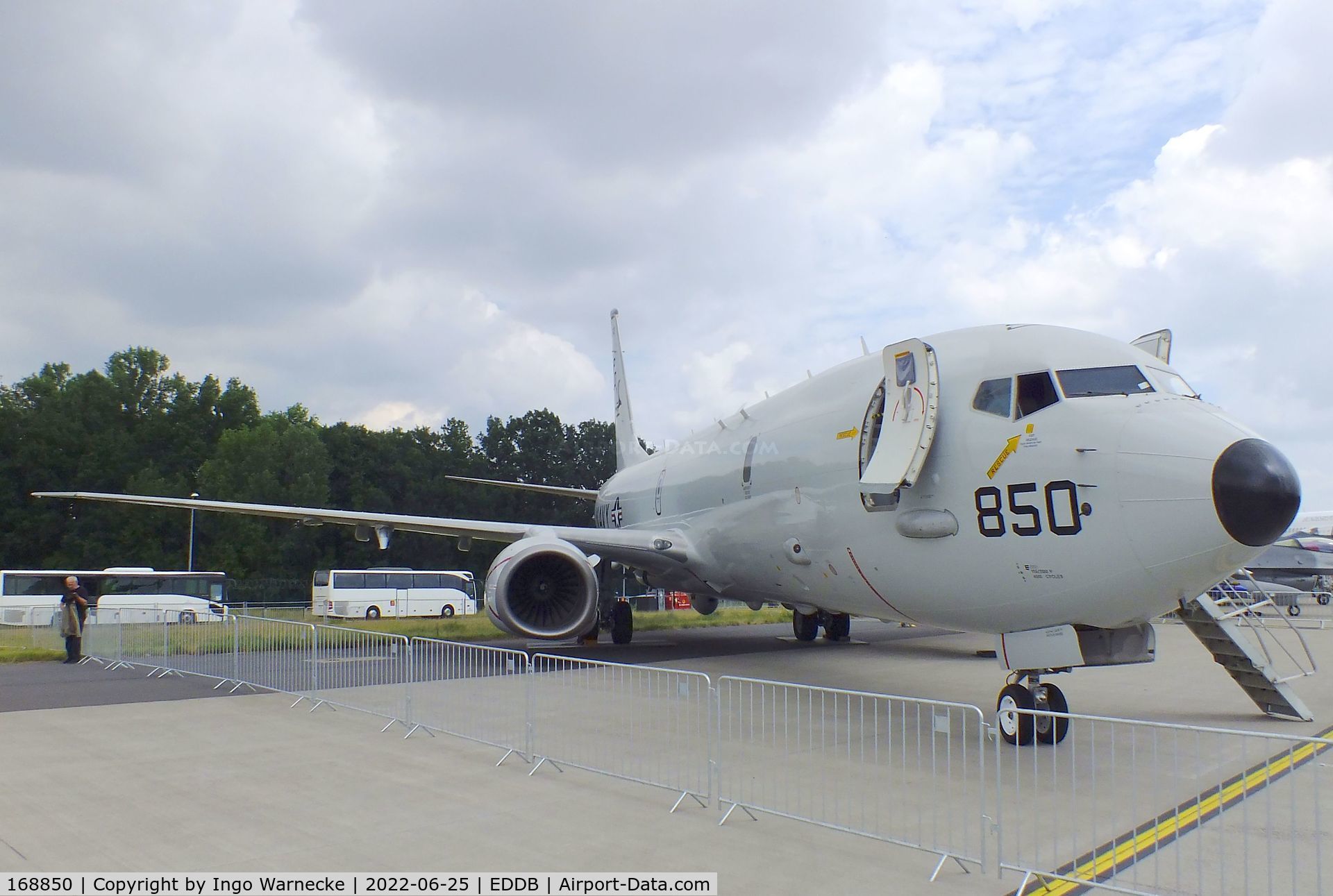 168850, 2015 Boeing P-8A Poseidon C/N 44142, Boeing P-8A Poseidon of the US Navy at ILA 2022, Berlin