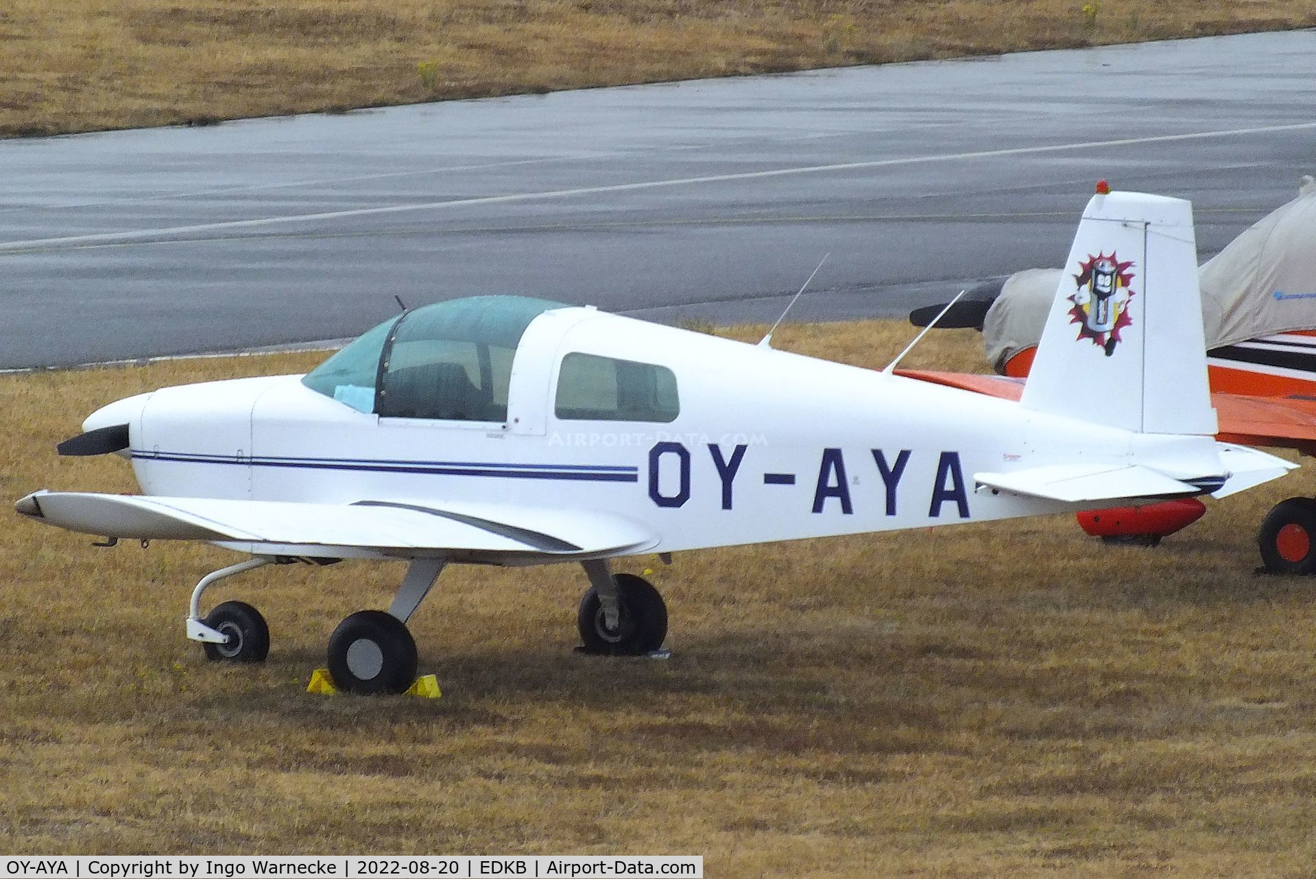 OY-AYA, 1970 American AA-1 Yankee Yankee C/N AA1-0411, American Aviation AA-1 Yankee at the 2022 Grumman Fly-in at Bonn-Hangelar airfield