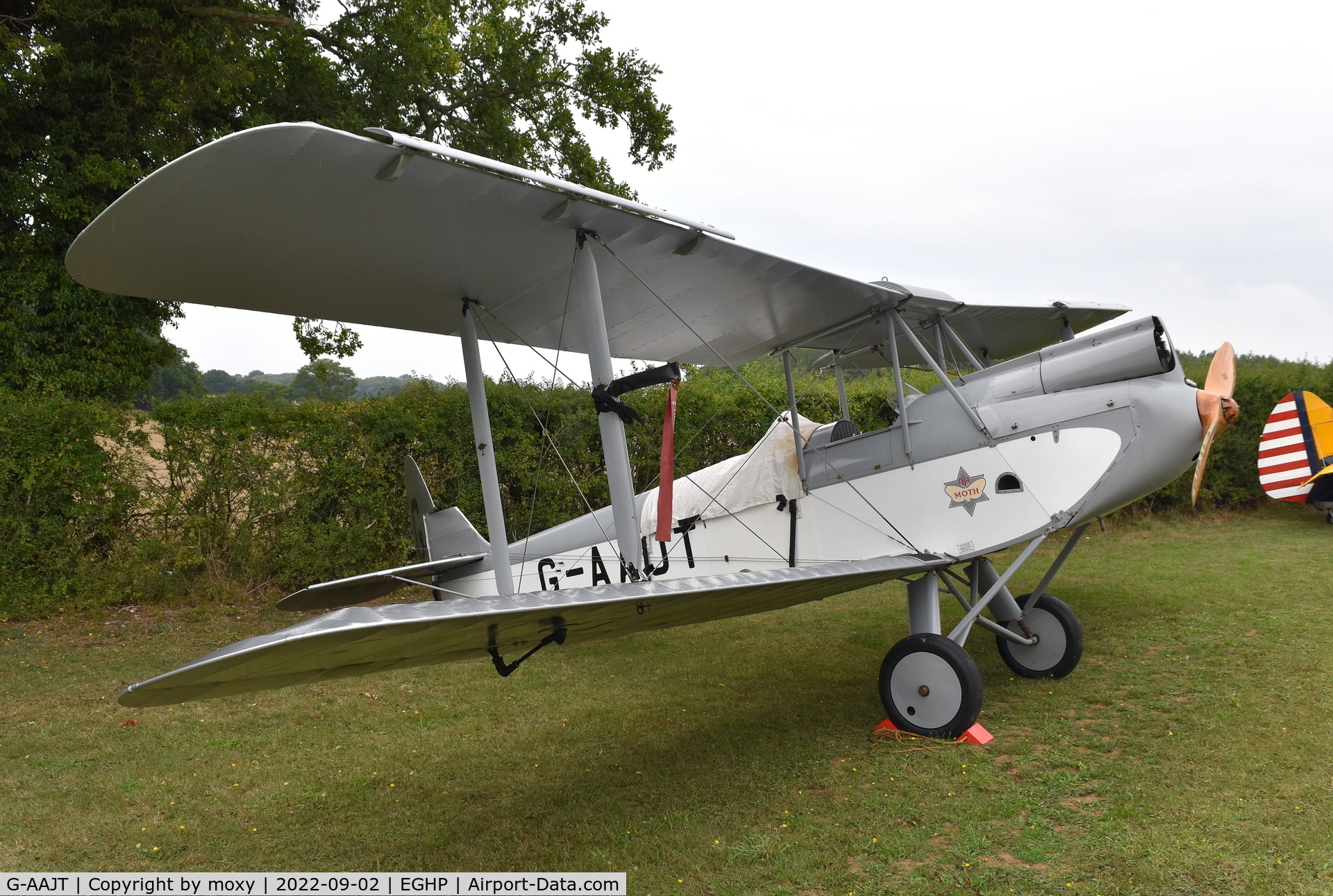 G-AAJT, 1930 De Havilland DH60G Gipsy Moth C/N 1084, De Havilland DH60G Gipsy Moth at Popham. Ex NC947M
