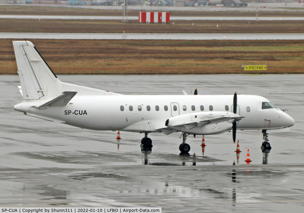SP-CUA, 1989 Saab 340B C/N 340B-167, Parked at the General Aviation area...