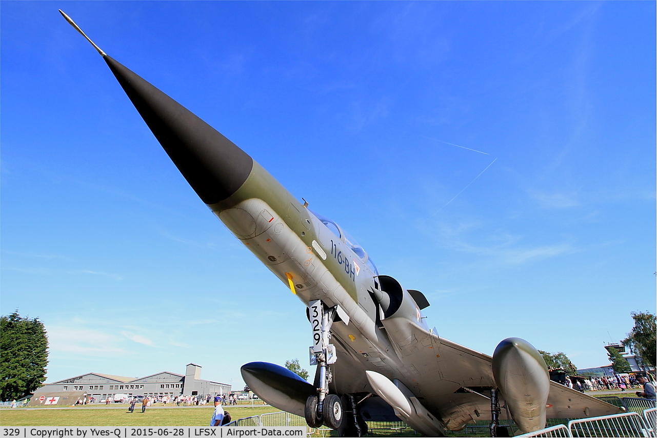 329, 1988 Dassault Mirage 2000N C/N 243, Dassault Mirage 2000N, Preserved at Luxeuil-St Sauveur Air Base 116(LFSX)