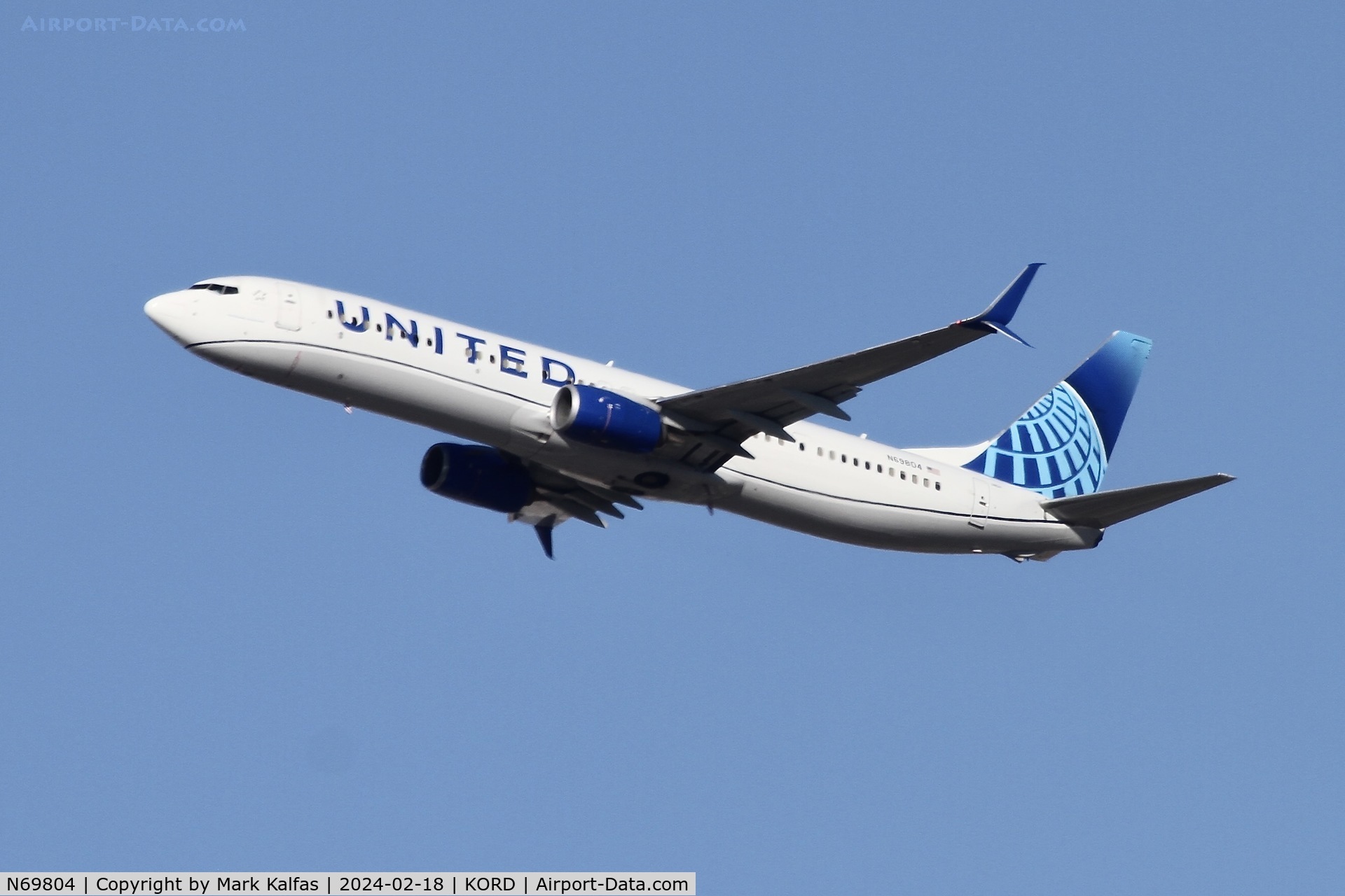 N69804, 2013 Boeing 737-924/ER C/N 42816, B739 United Airlines  BOEING 737-924ER N69804 UAL467 ORD-MSP