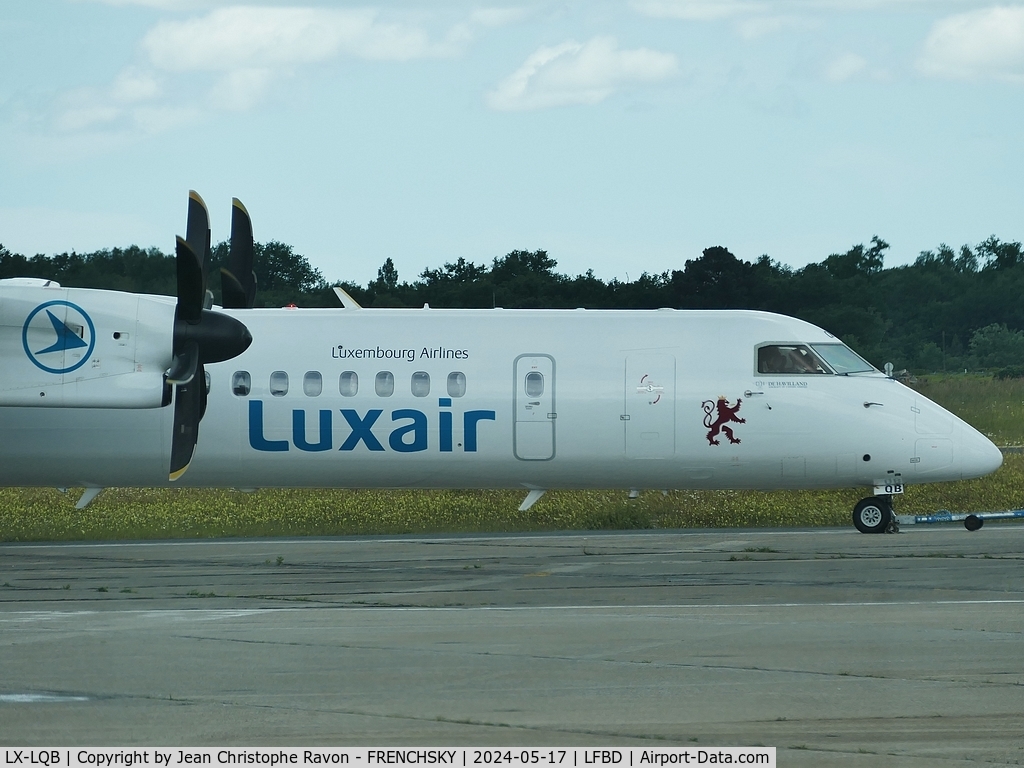 LX-LQB, 2015 De Havilland Canada DHC-8-402Q Dash 8 C/N 4512, Bordeaux (BOD)	Luxembourg (LUX)	LG8172