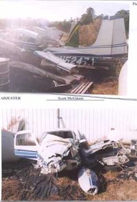 N5247A - After the accident *crashed on October 22nd, 2002 - by Enrique Gonzalez