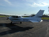 N87GV @ KLUK - Waiting at the Sky Galley - by J. Carpenter