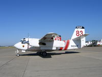 N424DF @ MCC - CDF S-2T #83 on CDF ramp at McClellan AFB, CA (black fin/white tail) - by Steve Nation