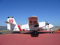 N425DF @ MCC - CDF S-2T #89 on CDF ramp at McClellan AFB, CA (black fin/white tail) - by Steve Nation