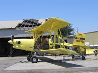 N3633C @ 64CN - Sunrise Dusters 1986 Schweizer G-164B rigged for spraying at airstrip N of Knight's Landing, CA - by Steve Nation