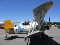 N503Y @ WLW - Hendrickson Aviation's 1965 Grumman G-164 ready for rice seeding at Willows, CA (painted as Fighting 7 Navy pre-WWII colors) - by Steve Nation