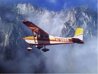 N7688M @ KCCB - Winter shot infront of Cucamonga Peak, CA - by Ron Campbell