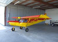 N103ES @ SZP - 2005 Zenair STOL CH701-SP 'Sky Jeep', Rotax 912 100 Hp, fixed leading edge slats detail, stall: full span flaperons down-26 kts, flaperons up-31 kts, Vne 95 kts, bubble doors option - by Doug Robertson