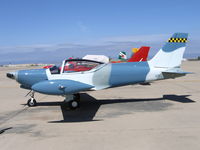 N7R @ MER - Dee Conger's SF.260C at WCFC painted in pseudo-USAF Nellis AFB 57WG Agressor camo and bk/y tail band - by Steve Nation