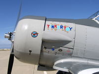 N97AW @ MER - Close-Up of Tinker Toy nose art on Tom Dwelle's Harvard II - by Steve Nation