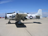 N215SF @ MER - T-28B BuAer 137723 as USAF 4400 CTS 53-7723 - by Steve Nation