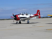 N8539A @ MER - MX Aerosport 1950 T-28A (AF 51-3627) as Navy D/710 @ West Coast Formation Clinic - by Steve Nation