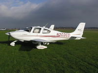 N203CD @ EGBS - Cirrus at Turweston - by Simon Palmer