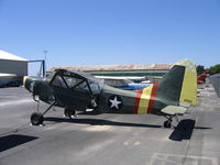 N4584 @ MCE - Tony Inzana's 1944 Stinson L-5 (44-99497) undergoing restoration at Merced, CA (minus wings and engine) - by Steve Nation