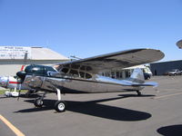 N1001D @ MCE - Michael Bell's 1950 Cessna 195A at Merced, CA - by Steve Nation