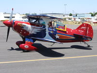 N77MN @ MCE - Jacquie Warda's 1986 Pitts S-1T at Merced, CA - by Steve Nation