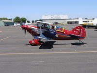 N77MN @ MCE - Jacquie Warda's 1986 Pitts S-1T at Merced, CA - by Steve Nation