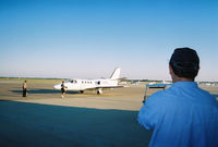 N706DC @ EFD - arriving at Ellington Field after 8000 mile journey starting with 0 hour  engines - by daniel kane