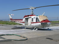 N710MD @ 07CL - Av Ag Inc. 1965 Williams Helicopter/Bell UH-1H (65-9761) rigged as sprayer at their Richvale, CA base - by Steve Nation