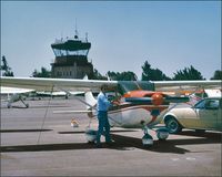 N8837X @ PAO - 37X Preflight at Palo Alto Muni, CA, Summer 1979 - by Larry Lushbaugh