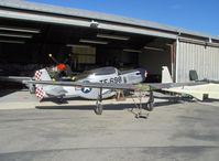 N51K @ SZP - 1992 Fighter Escort Wings Ltd P-51D 2 place Exp. class Wing/Fuselage behind - by Doug Robertson