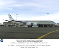 N817NA @ PUQ - DC-8 Airborne Lab at Carlos Ibanez Intl Airport in Punta Arenas, Chile during AirSAR 2004 - by NASA, Public Domain
