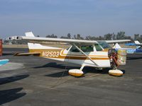 N12503 @ TLR - Old Barrel Nose 1973 Cessna 172M (sans engine) at Mefford Field, Tulare, CA - by Steve Nation