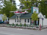 N3389J - N3389J Atop Waldo Pepper's Restaurant - by Donald Zimmer