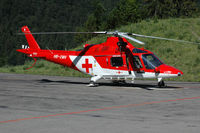 HB-XWH @ LSGK - Swiss Air Ambulance Agusta Helicopter in Gsteigwiler - by Mo Herrmann