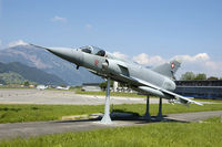 J-2313 @ LSMU - Swiss Air Force Mirage on display at Buochs Airfield, Switzerland