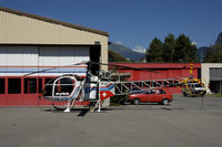 HB-XTN @ LSXU - Air Grischa Lama at Untervaz Heliport